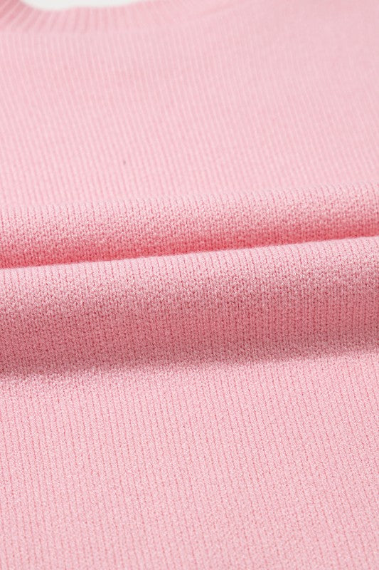 Bow Valentine Long Sleeve Crewneck Sweater