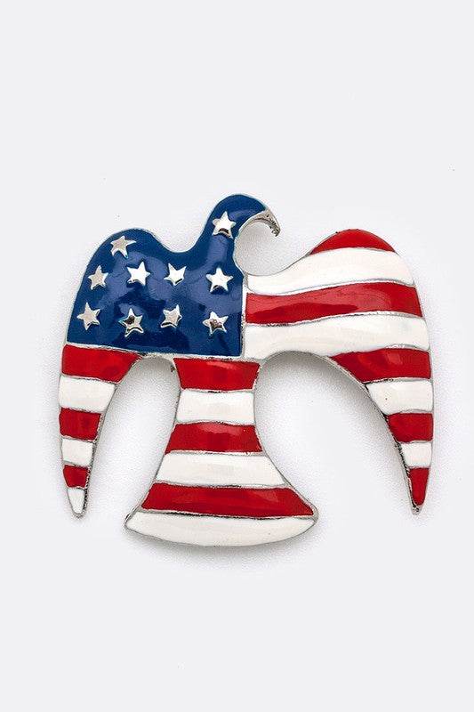 American Eagle Brooch Set