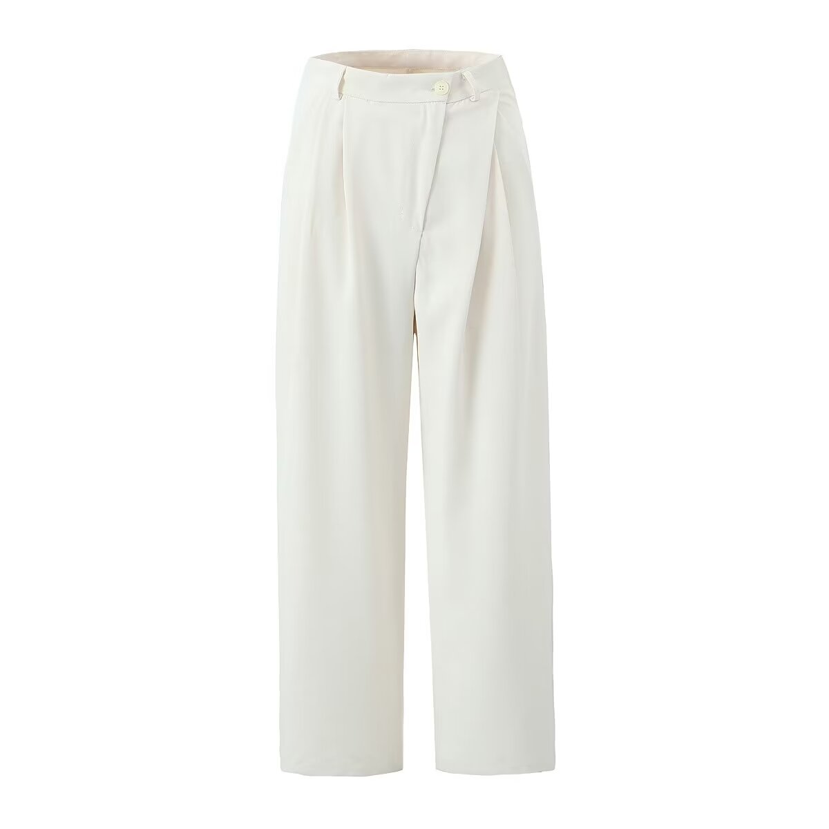 Narrow Work Pant Wide Leg Pants for Women Early Spring Sexy High Waist Loose Casual Draped Mop Trousers
