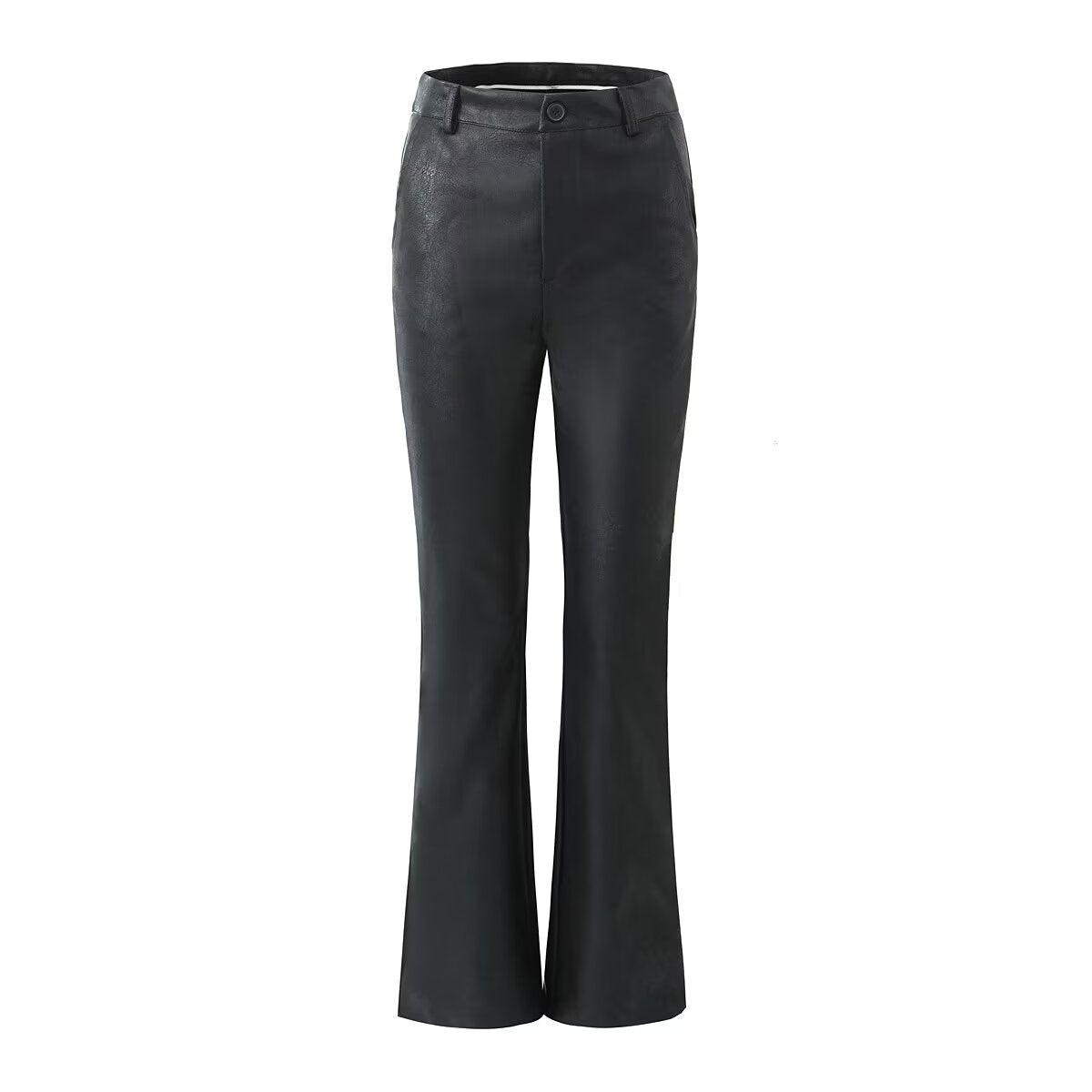Women French High Waist Loose Slim Fit Wide Legged Pants All Match Casual Micro Pull Mop Trousers