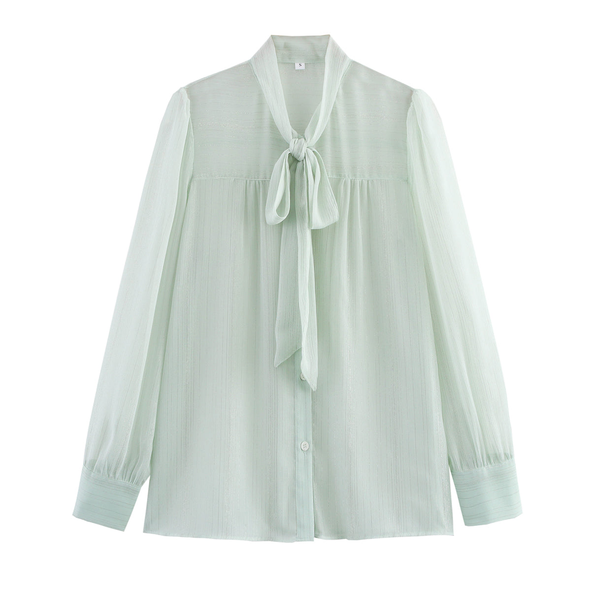 Spring Casual V neck Lace up Lightweight Elegant Shirt Top Women
