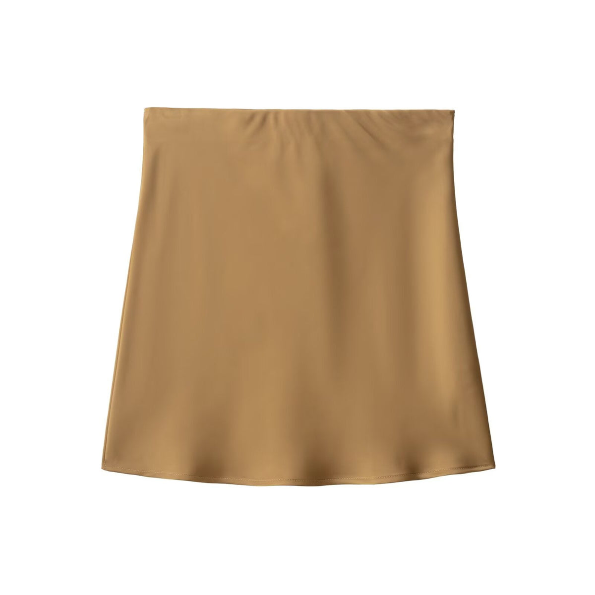 Summer Women Clothing Slim Fitting Simple Sexy High Waist Satin Skirt