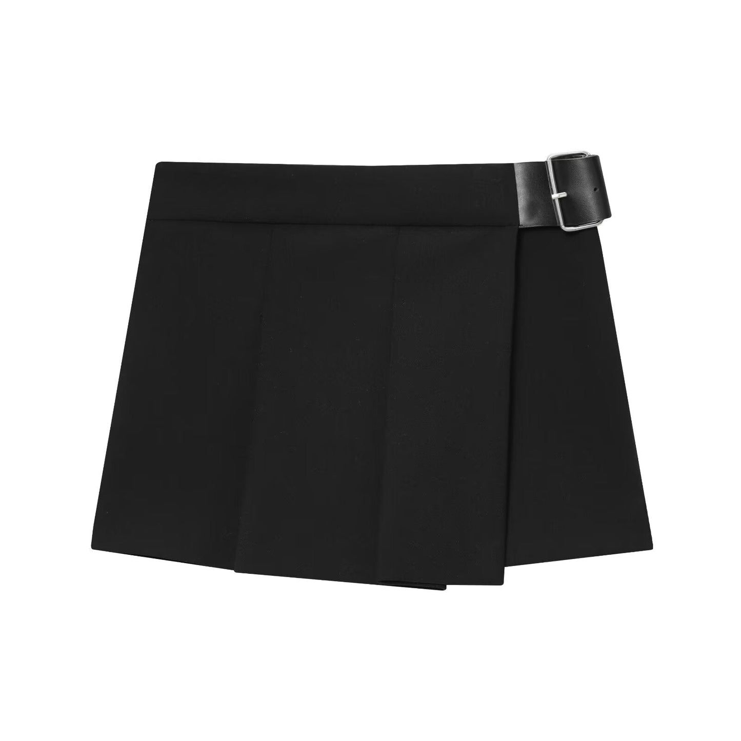 Women Clothing Top Product Wide Pleated Belt Culottes