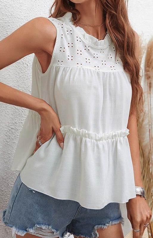 Ruffled Tank Top