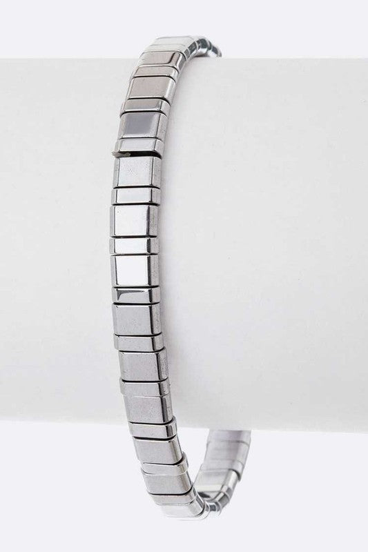 Metal Nugget Iconic Stretch Bracelet