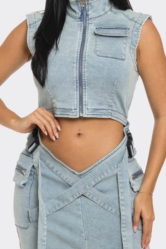 Modern Edge Denim dress