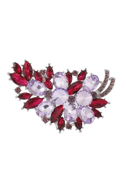 Rhinestone Shiny Grape Brooch