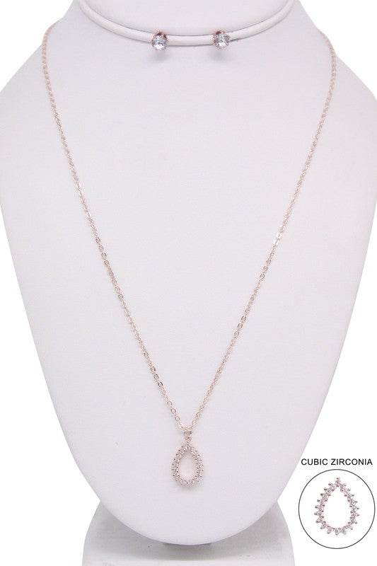 TEAR DROP NECKLACE SET