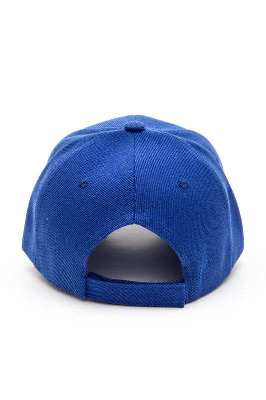 Chenille Baseball Patch Blue Cap