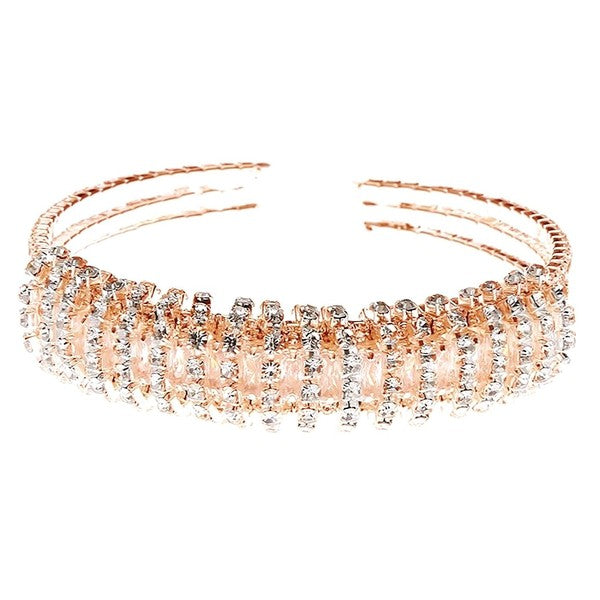 Rhinestone Cloud Circle Spring Wrap Bracelet