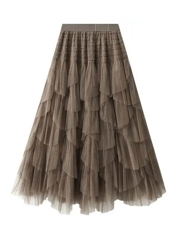 Tutu layered Midi Skirt