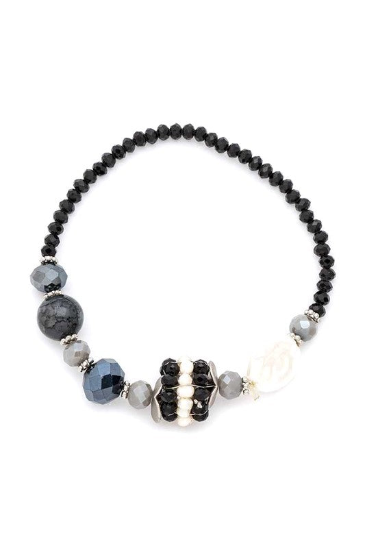 Crystal Beaded Stretch Bracelet