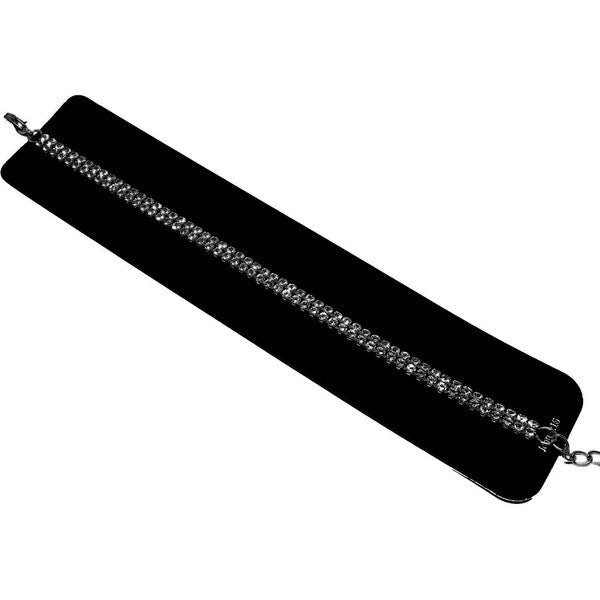 2.5mm 2 Fixed Row CZ Bracelet