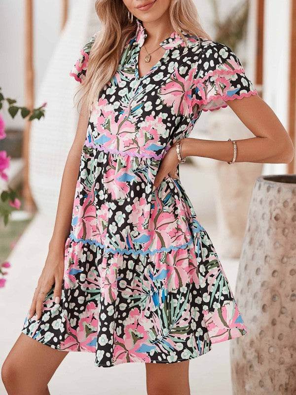Floral Tiered Dress