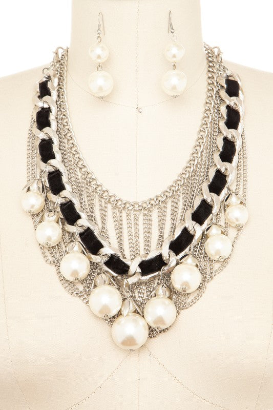 Acrylic Beads Necklace Set