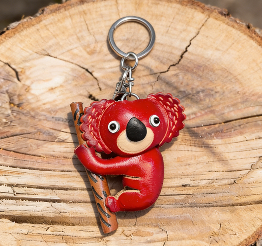 Little Koala Leather Keychain