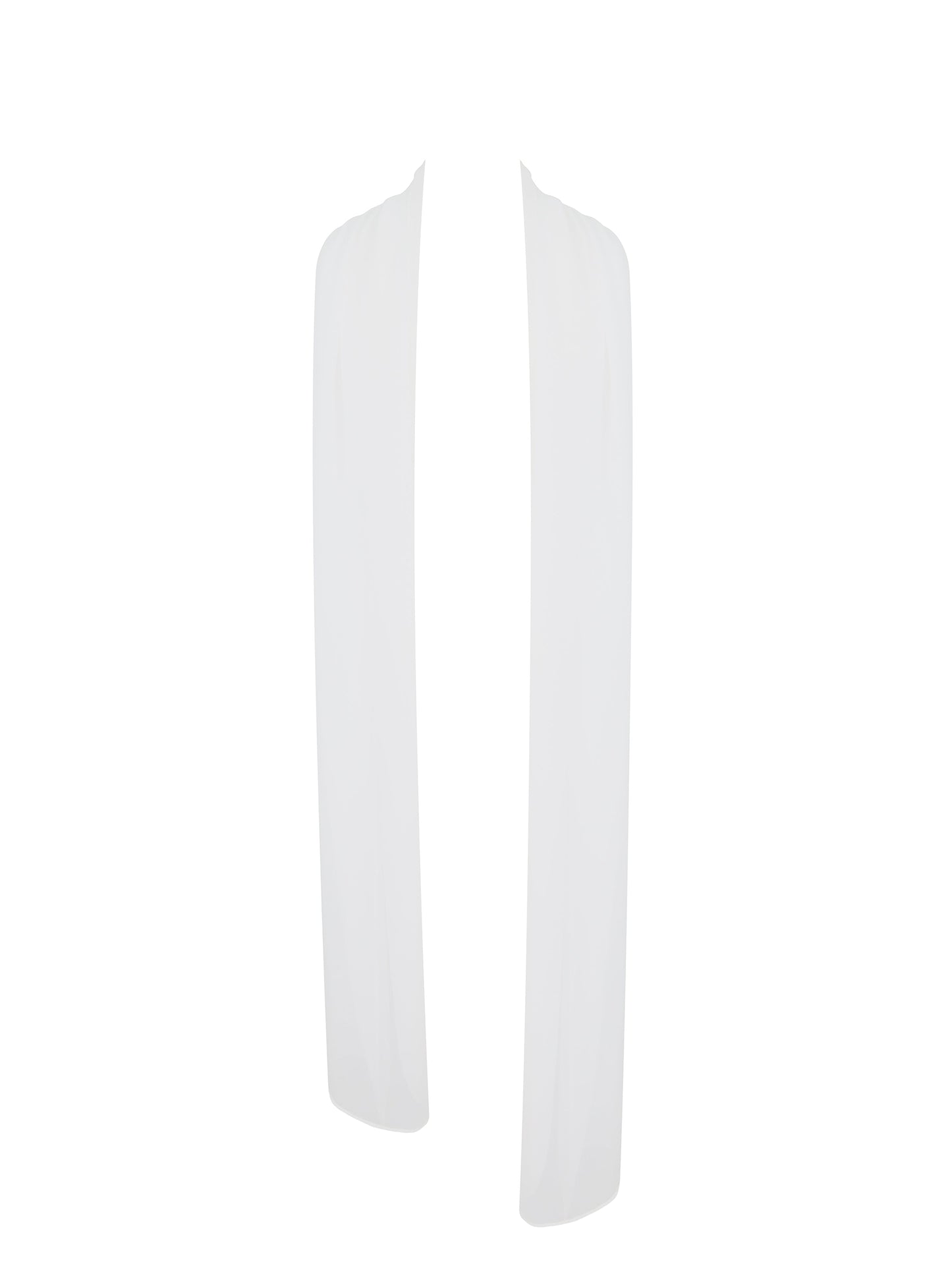 Jaycee White Chiffon Scarf