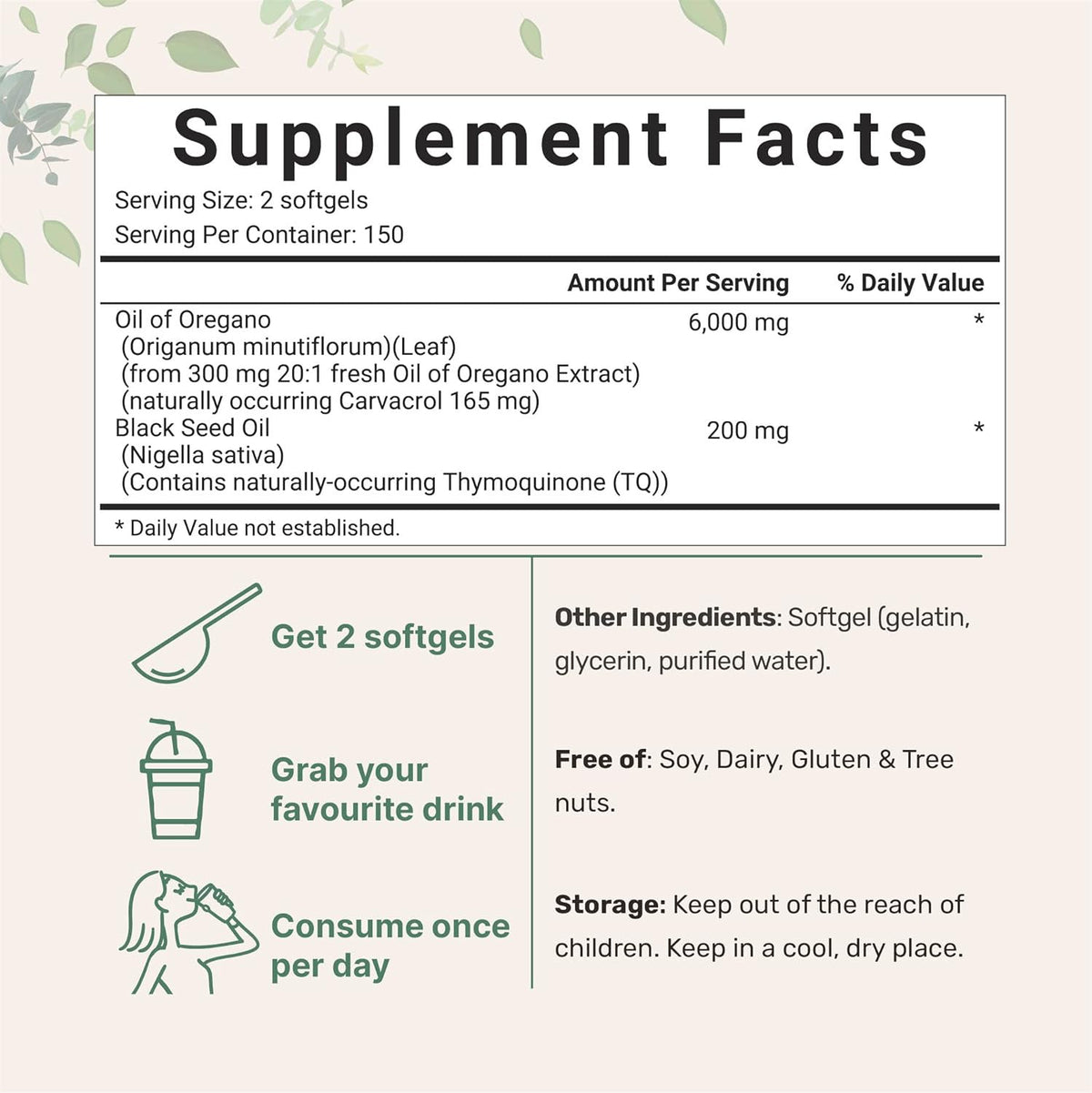 Butter Black Seed Oil Soft Capsules