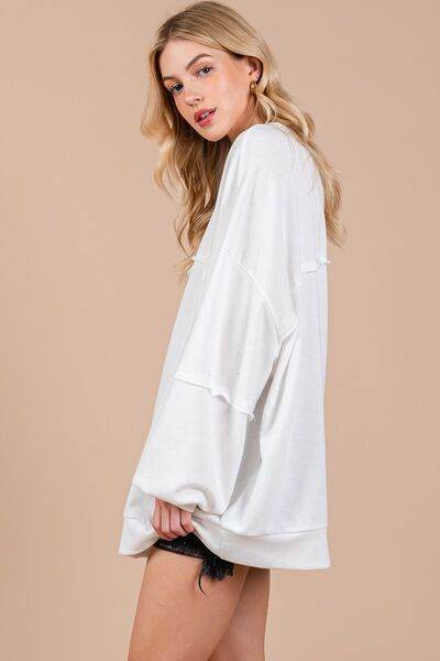Ces Femme Exposed Seam Long Sleeve Sweatshirt