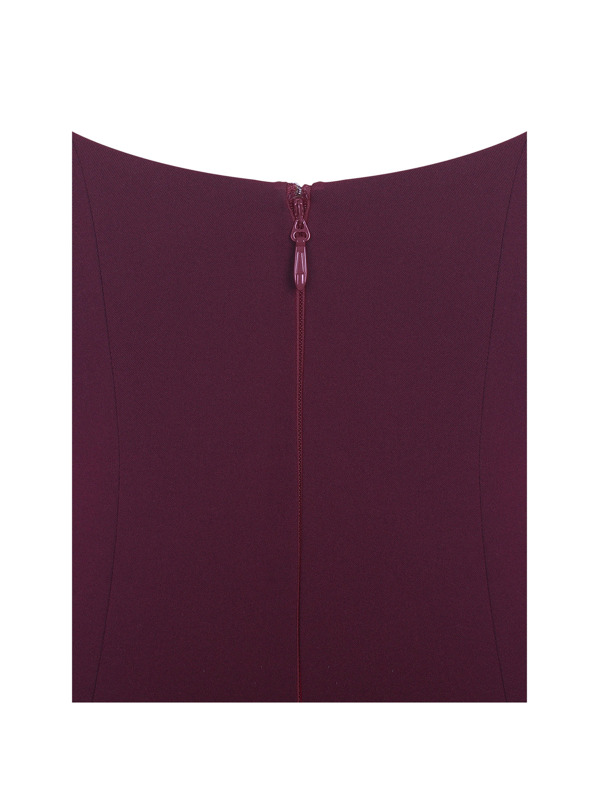 Tori Wine Red Pleated Mini Dress with Chiffon Scarf