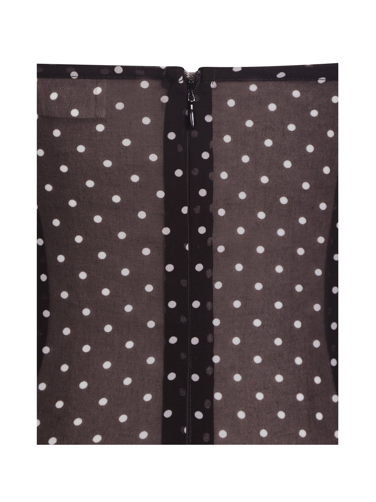 Yadira Brown Base Polka Dot Chiffon Maxi Dress