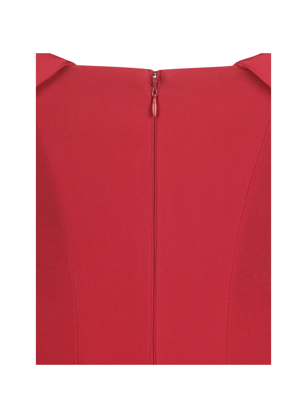 Narelle Crimson Off-Shoulder Sweetheart Drop Waist Mini Dress