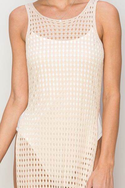HYFVE Crochet Backless Cover Up Dress