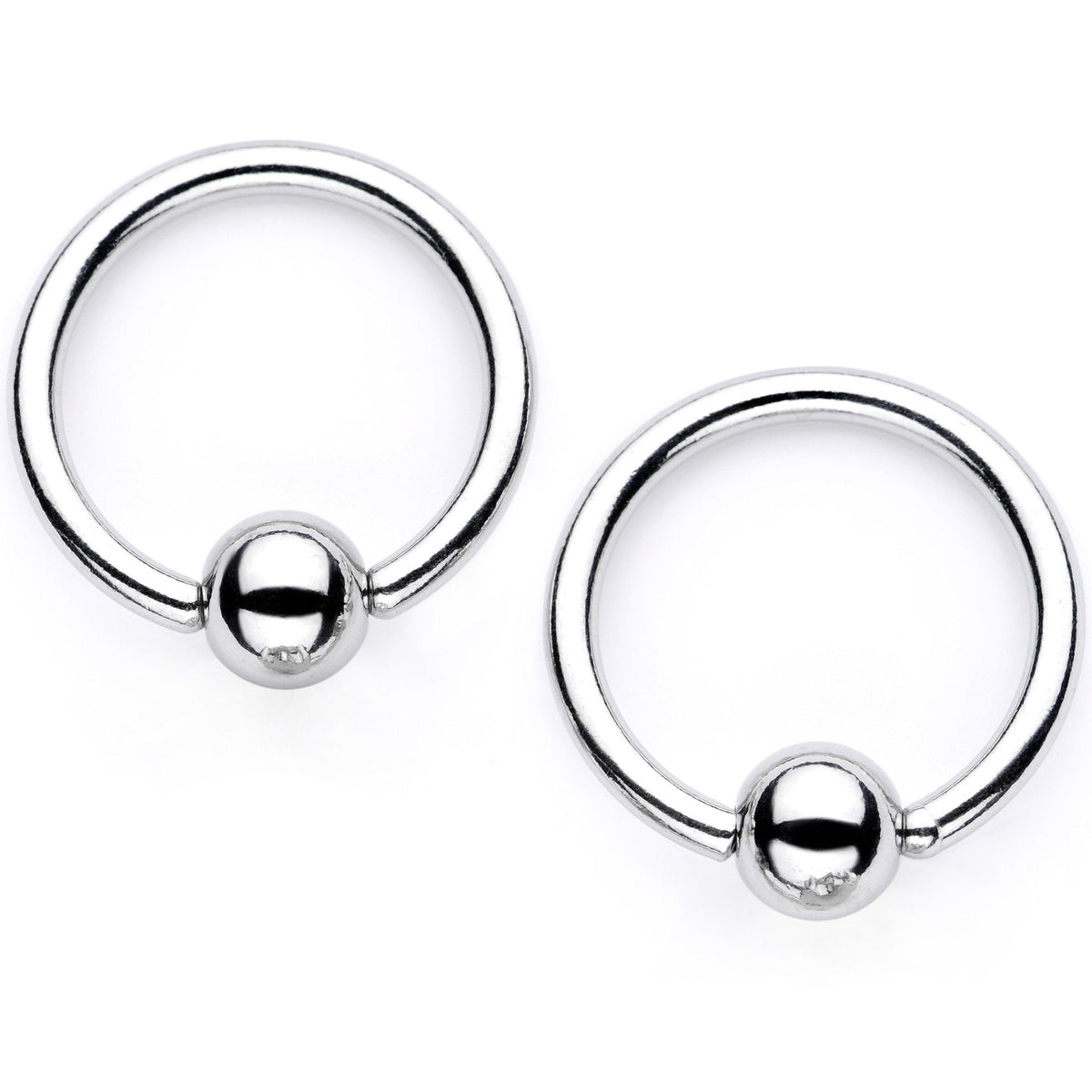 14G Sugar Skull Mask Twisted BCR Captive Nipple Ring Set of 4