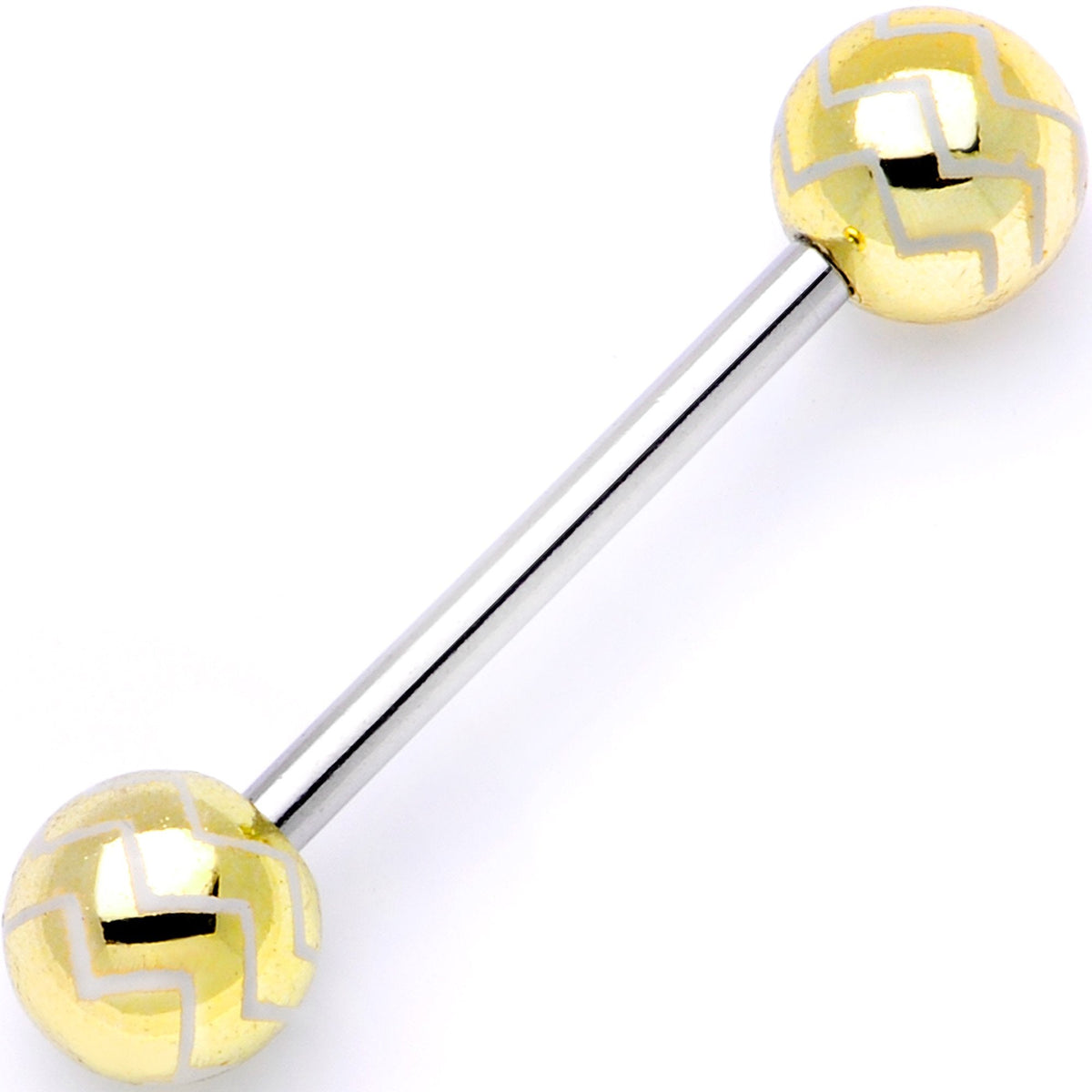 Life of the Party Zig Zag Barbell Tongue Ring Set of 4