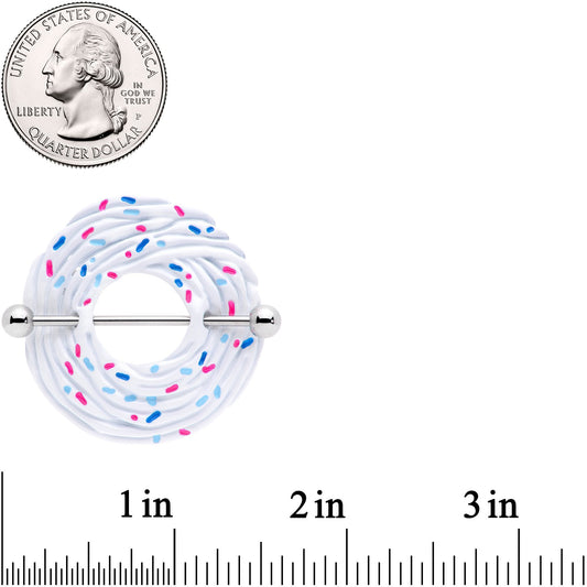 14G 33mm Vanilla Cupcake Nipple Shield Set
