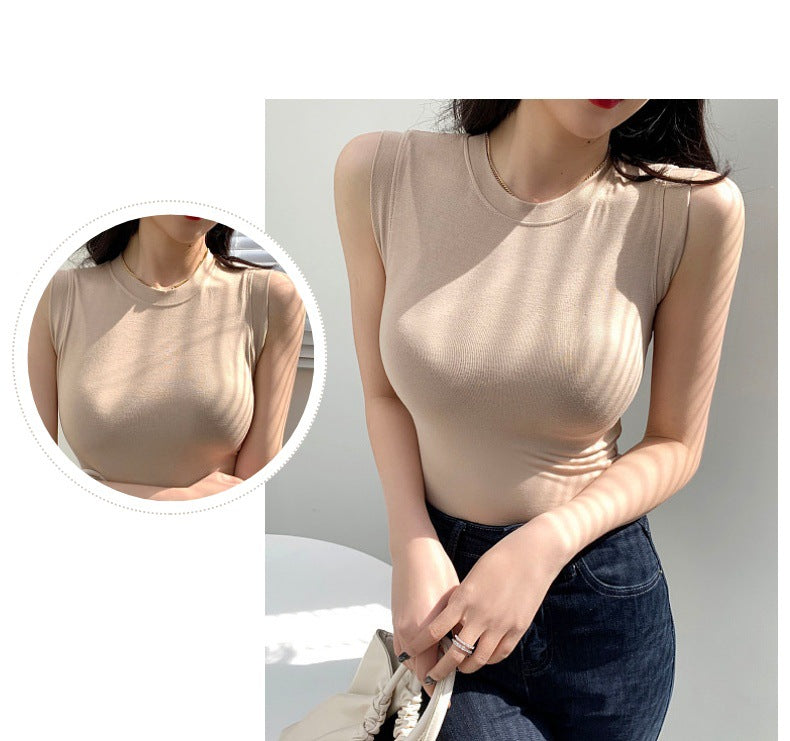 Womens Ribbed Thick Strap Tight Slim Fitted Sporty Workout Tank Tops for Ladies