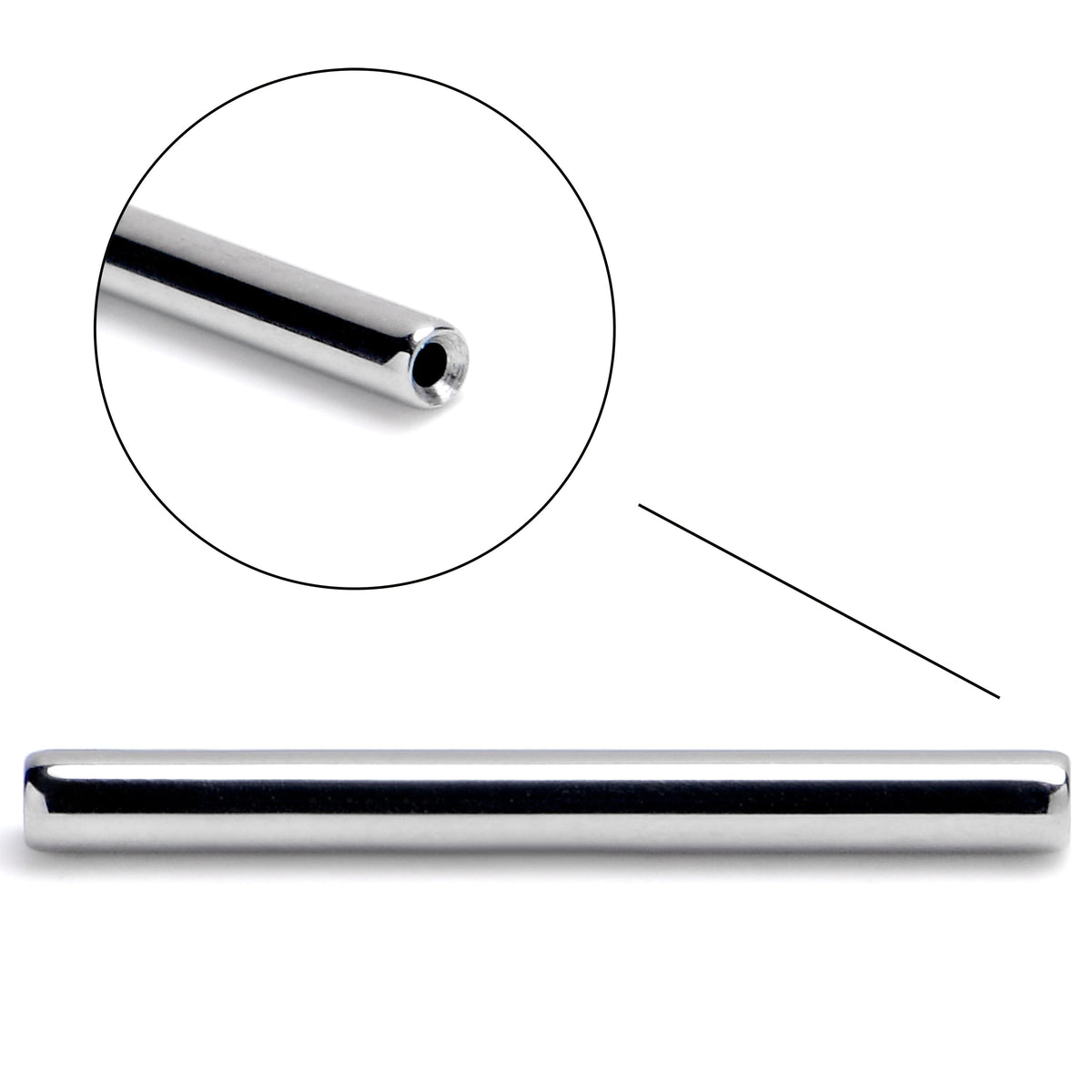 16G 1/2 ASTM F-136 Implant Grade Titanium Threadless Replacement Barbell