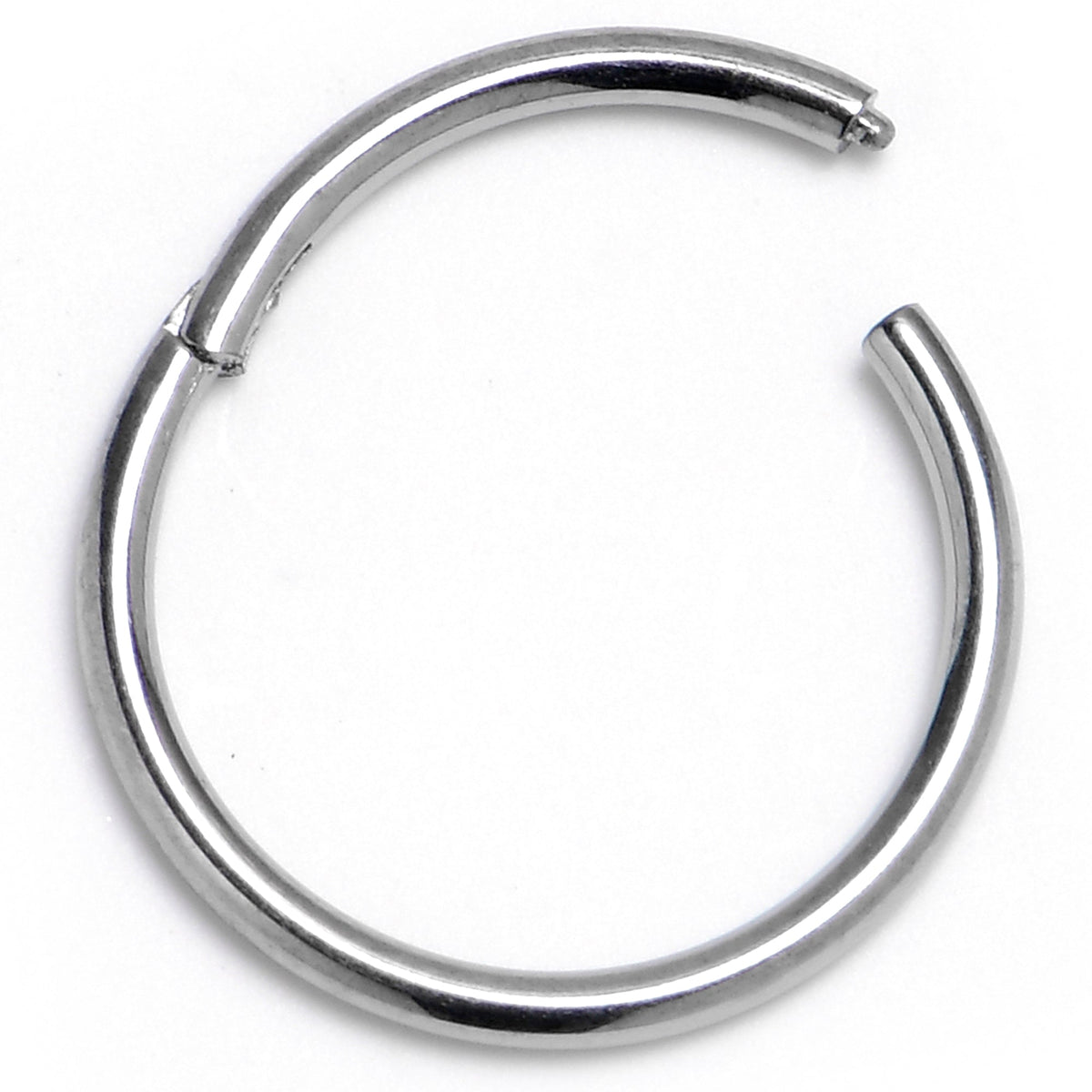 18G 3/8 ASTM F-136 Titainum Precision Hinged Segment Hoop