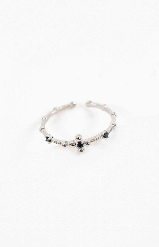 Ava Adjustable Ring | Silver