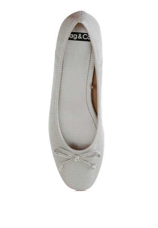 Agshin Metallic Ballet Flats