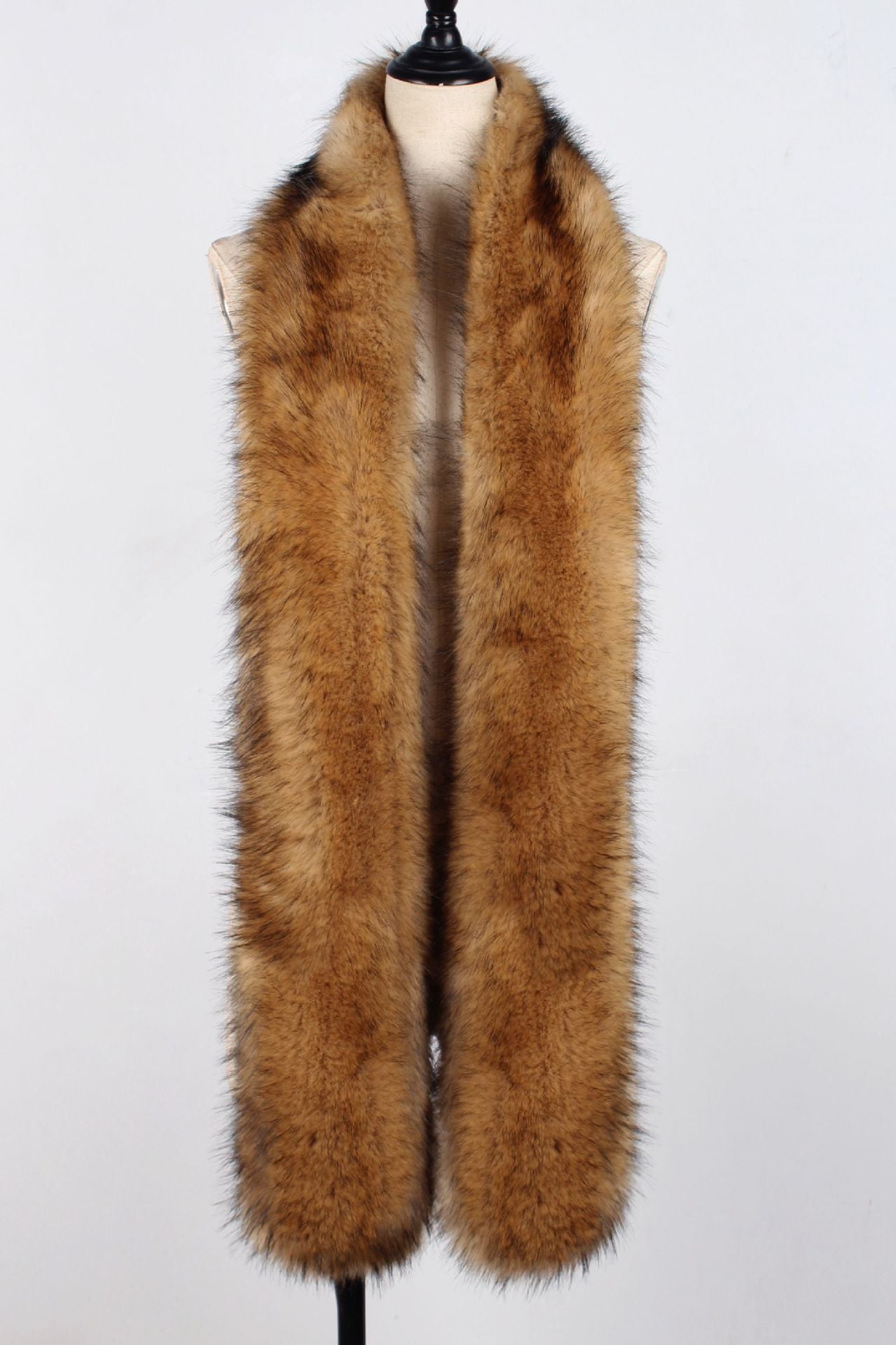 Faux Fur Fox Fur Long Scarf Shawl Fur Collar