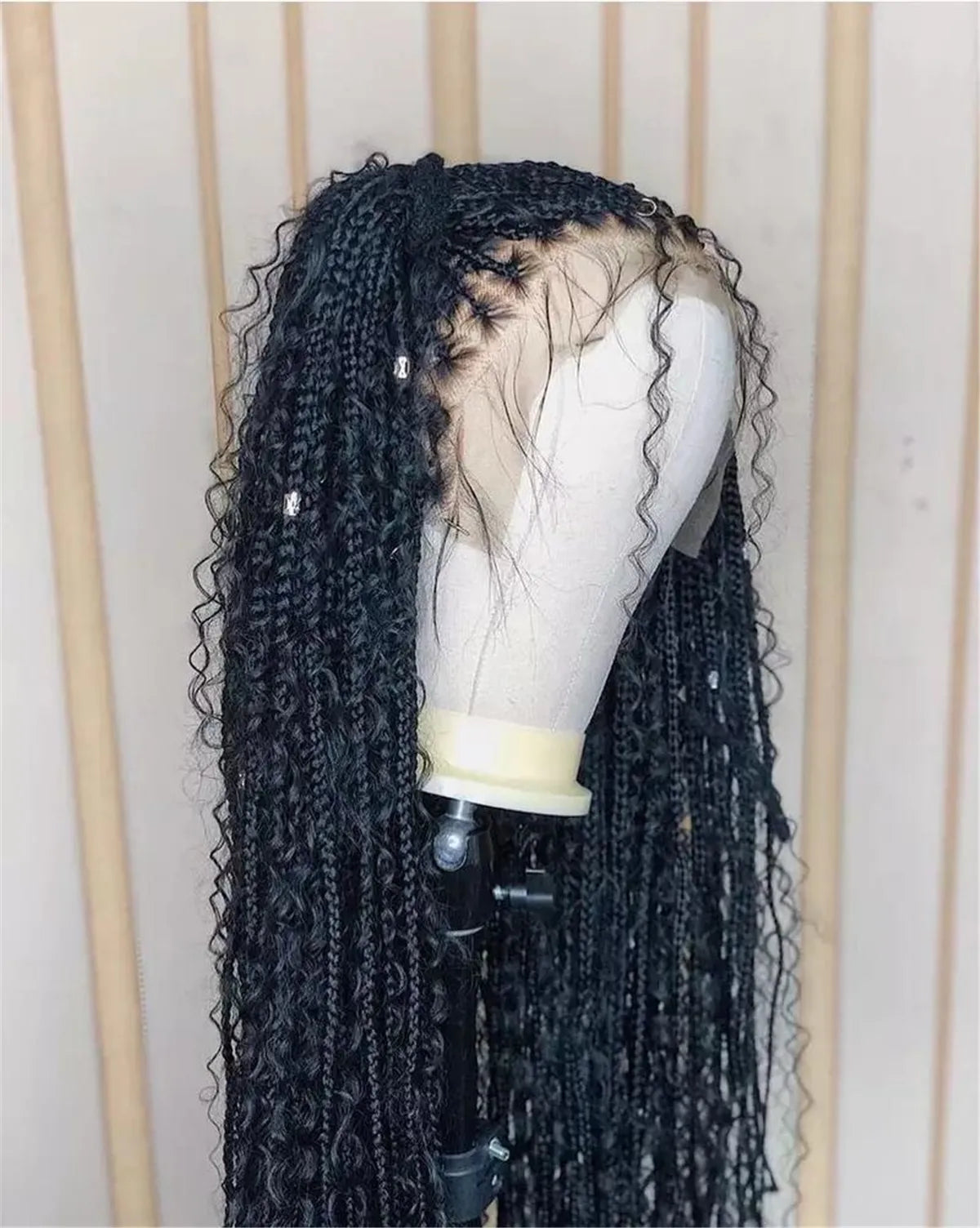 Boho Goddess Locs Wig | Ombre Box Braids | Full Lace Front | Baby Hair | Synthetic Hair