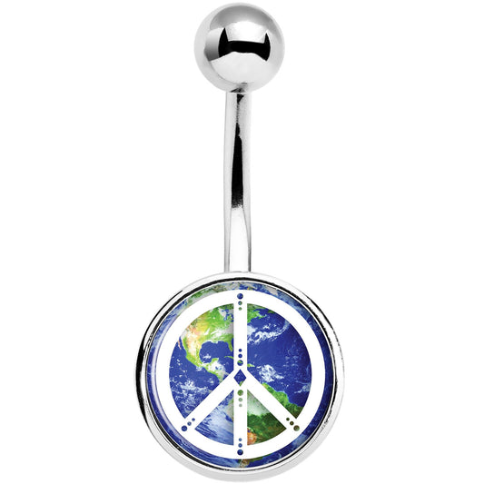 Peace on Earth Belly Ring