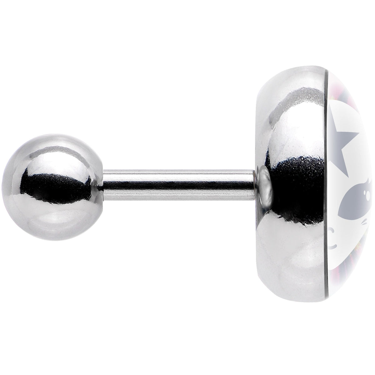 Star Tie Dye Alien Tragus Cartilage Earring