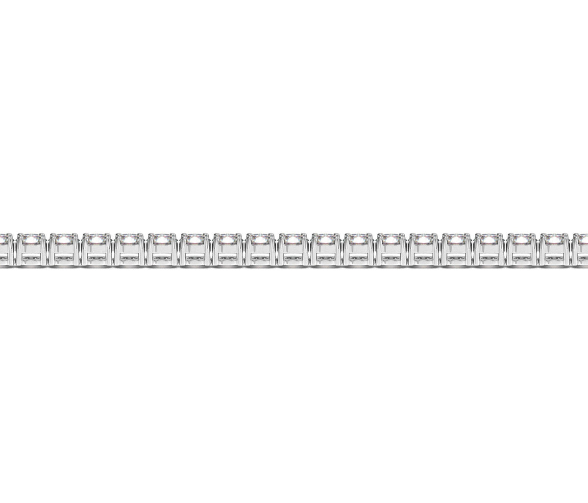 Lab Grown Round Diamond Tennis Bracelet in 14k White Gold (5 cctw F/G VS2/SI1)