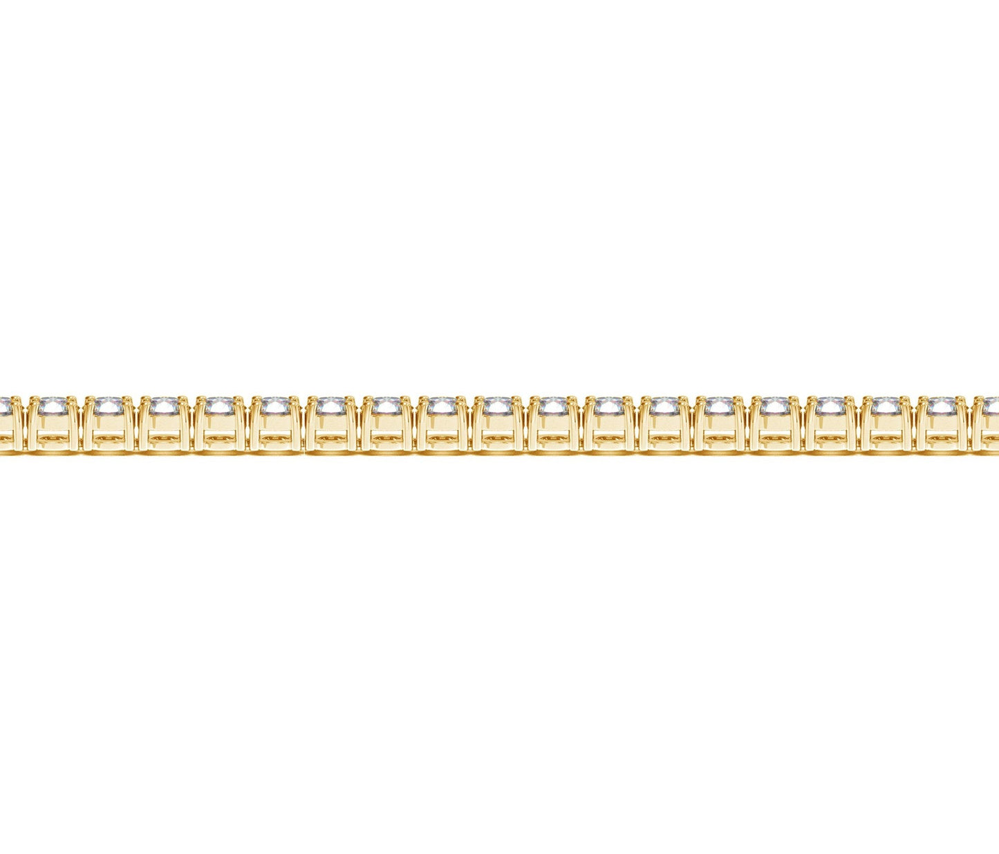Lab Grown Round Diamond Tennis Bracelet in 14k Yellow Gold (5 cctw F/G VS2/SI1)
