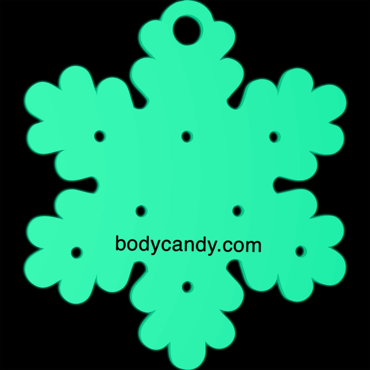 Glow in the Dark Christmas Ornament Travel Flat Back Earring Palette