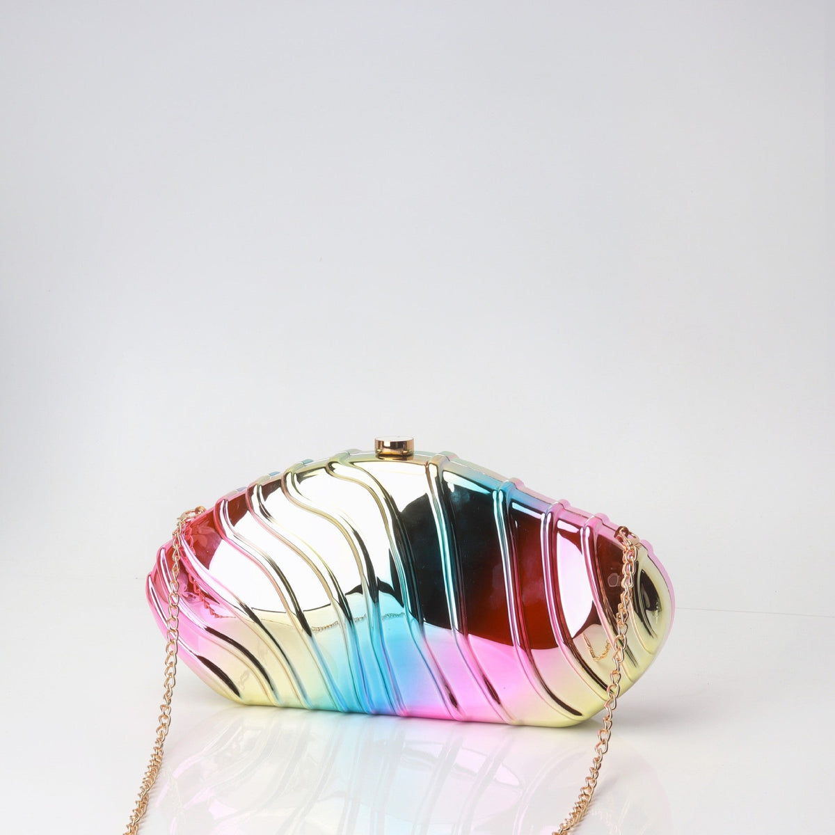 Acrylic Striped Minimalist Chain Banquet Bag, Evening Purse, Evening Bags for Women Formal
