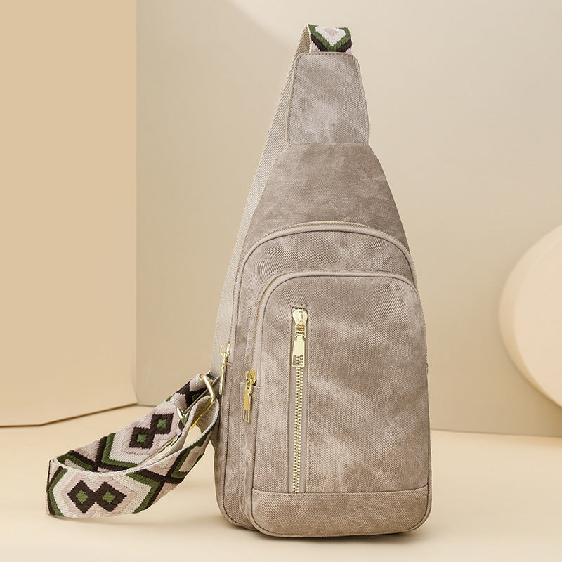 Retro Bags Women Large Capacity Women Chest Bag Simple Messenger Bag Women Chest Bag