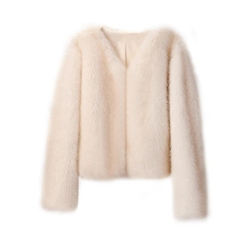 Fur Coat Short Fur Women Casual Street Fox Fur Fur Women Clothing