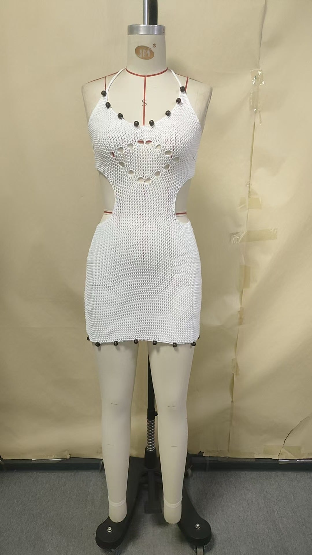 Sexy Hollow Out Cutout Sheath Knitted Beach Bikini Swimsuit Blouse Sun Protective Clothing Women