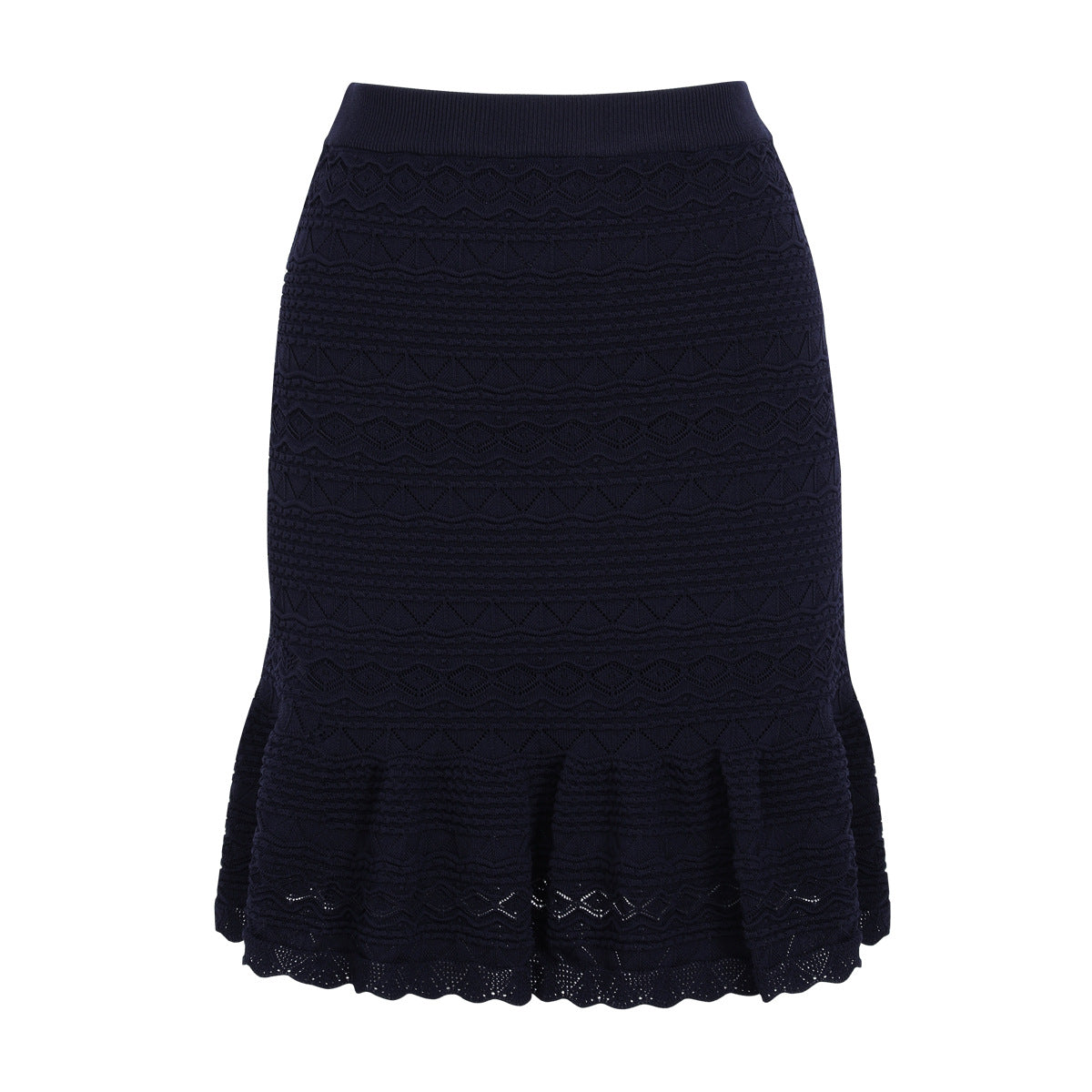 Summer Trending Knitted Women Sleeveless Shirt Skirt Two Piece Sets