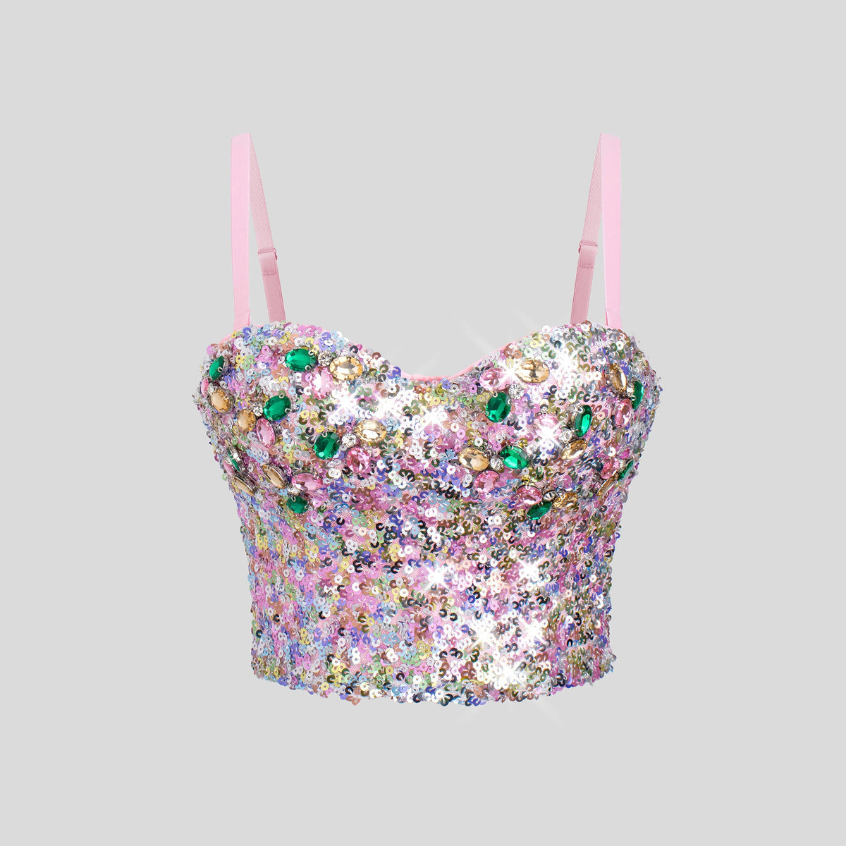 Sequined National Beauty Back Camisole Wrapped Chest Fixed All Match Underwear Base Tube Top