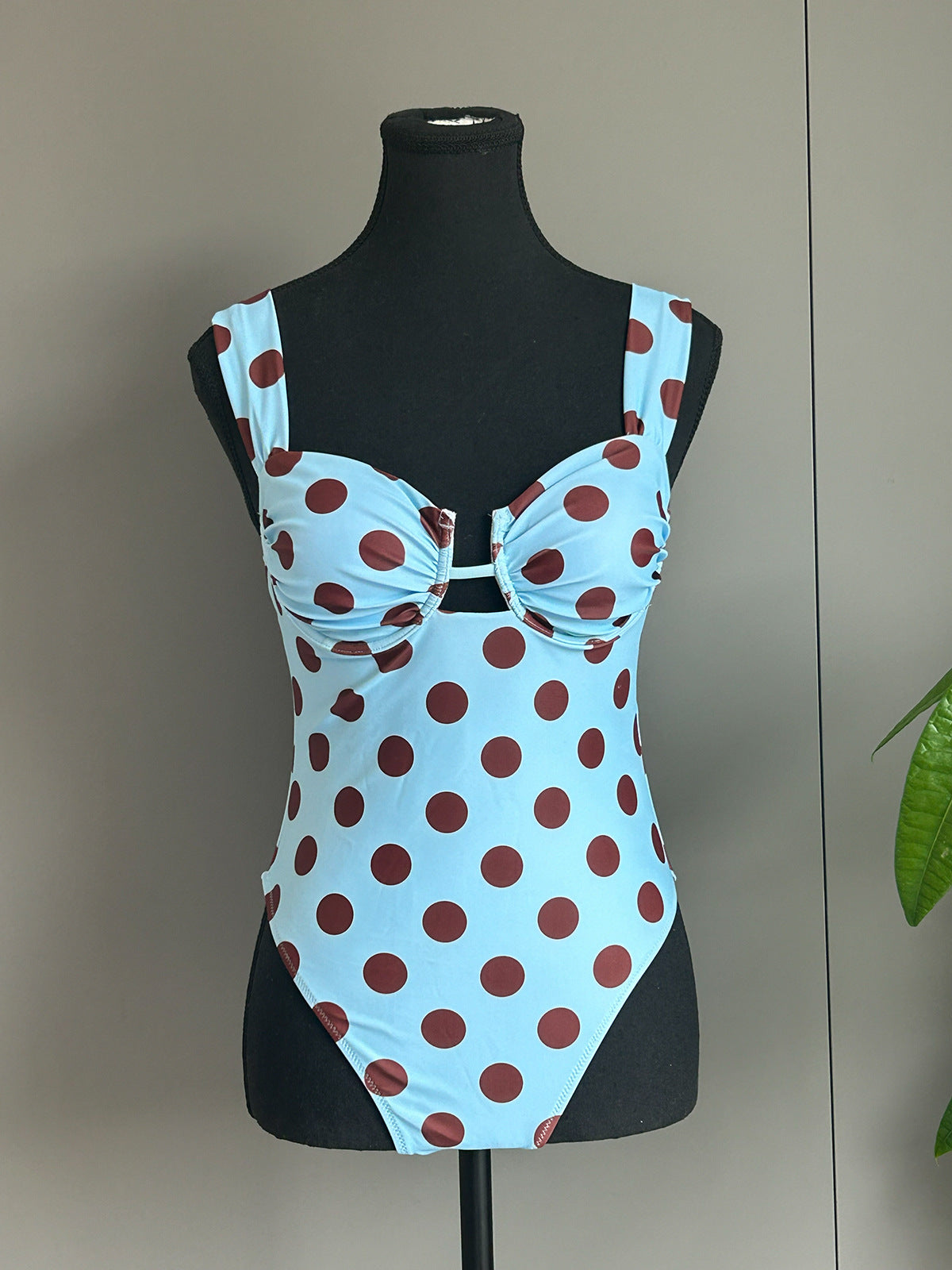 One Piece Swimsuit for Women Bikini Lady Sexy Polka Dot Swimwear Bikini Women