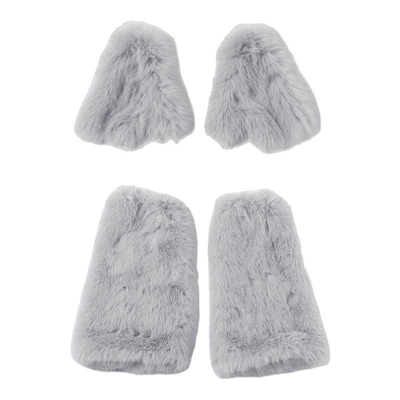 Autumn Winter Women Sexy Halter Camisole Hip Skirt Oversleeve Booties Four Piece Set for Women